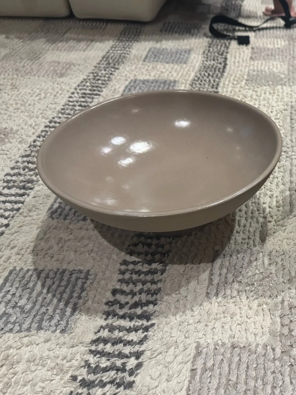 Leanne Ford for Crate & Barrel Clay Footed Bowl Decorative Centerpiece CB2
